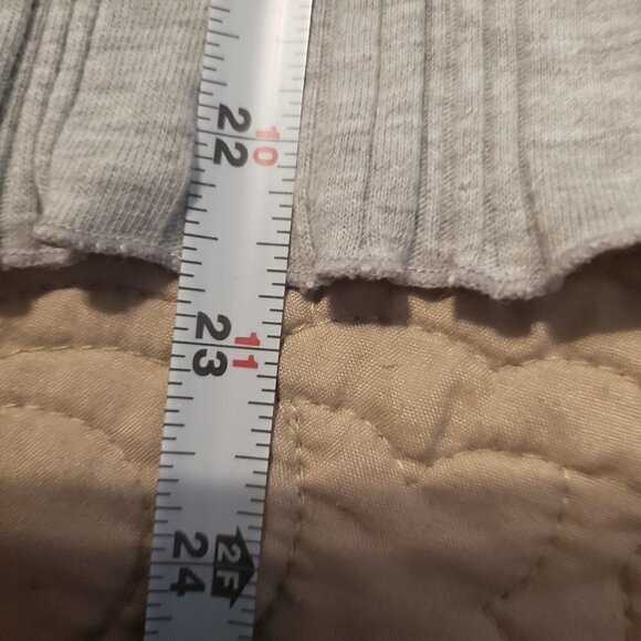 One Step Up Plus Faux Wrap Gray Top - Picture 5 of 6